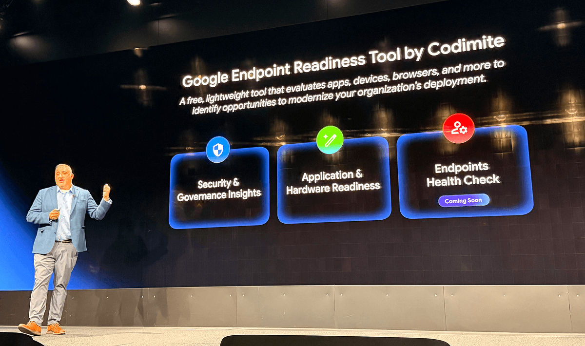 Google Endpoints Readiness Tool presented at the Google Enterprise Summit 2026, photo 1